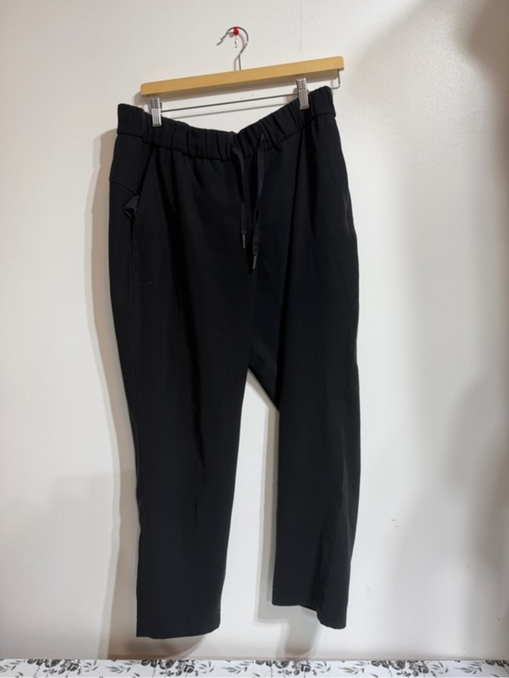 Lululemon On the Fly 7/8 Pant Black Luxtreme Size 12